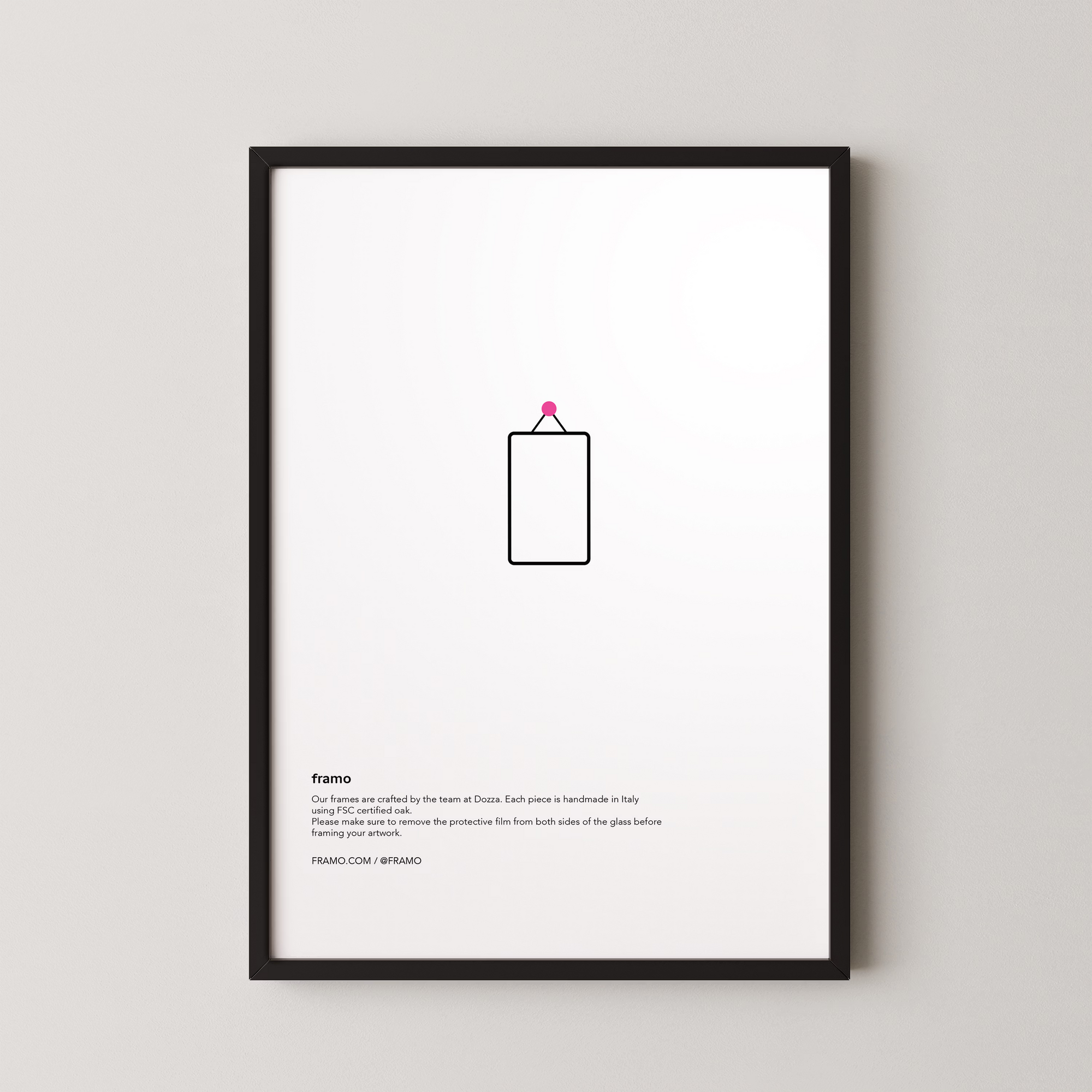 Black Wooden Frame