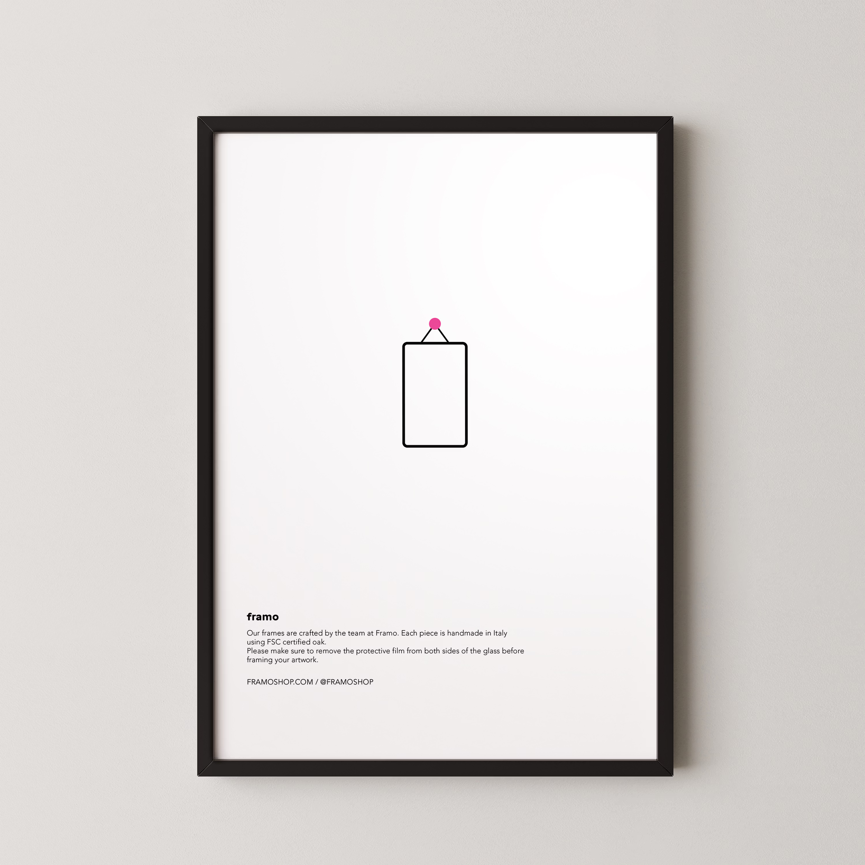 Black Wooden Frame