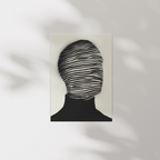 Abstract Striped Face