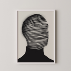 Abstract Striped Face