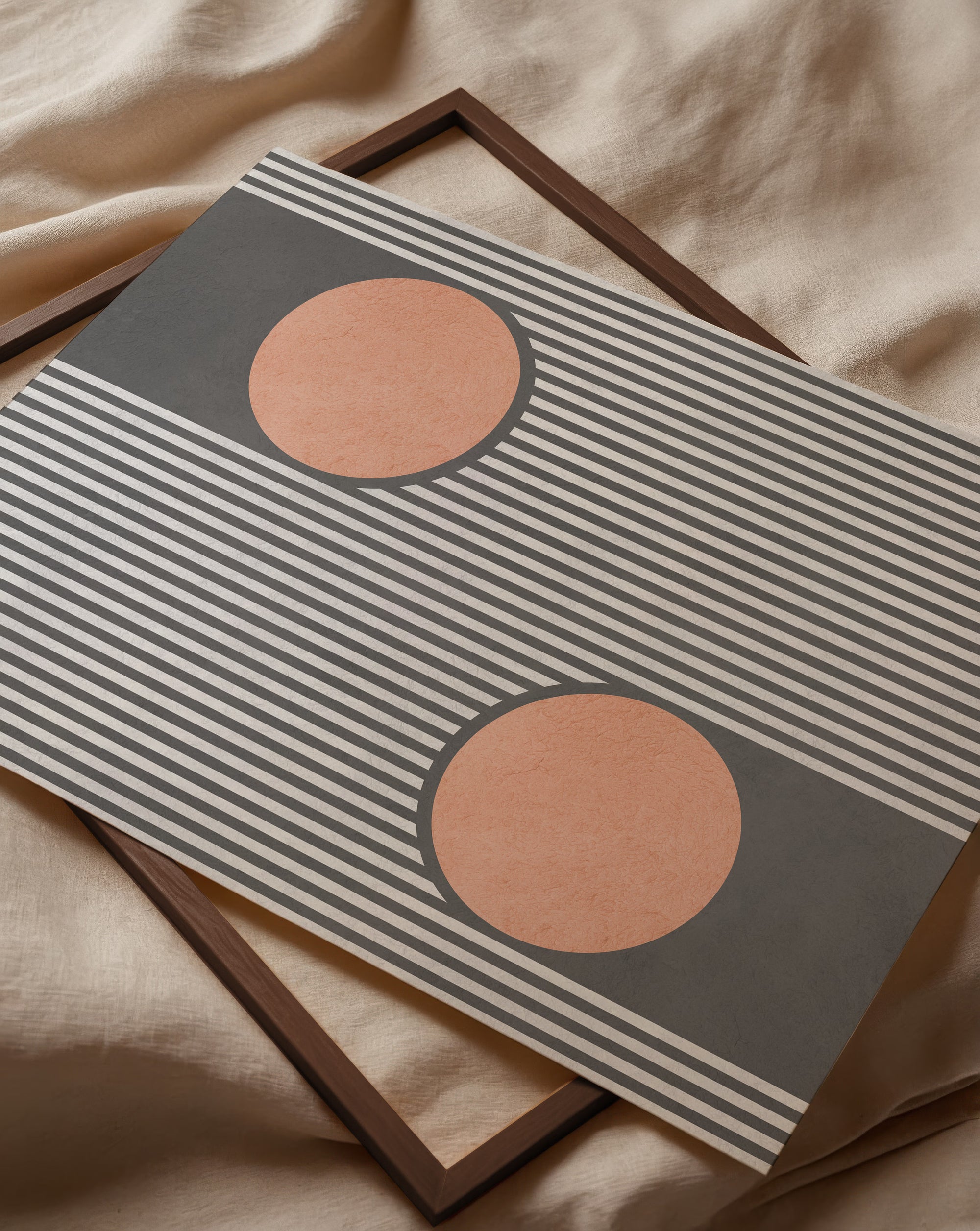 Bold Stripes Orange Circles