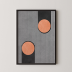 Bold Stripes Orange Circles