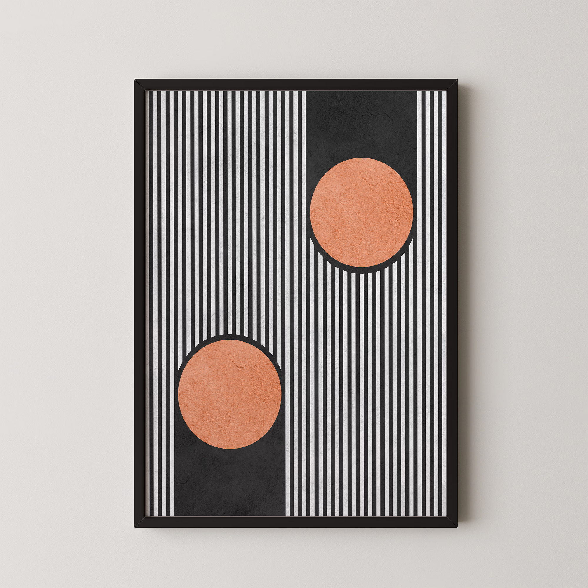 Bold Stripes Orange Circles