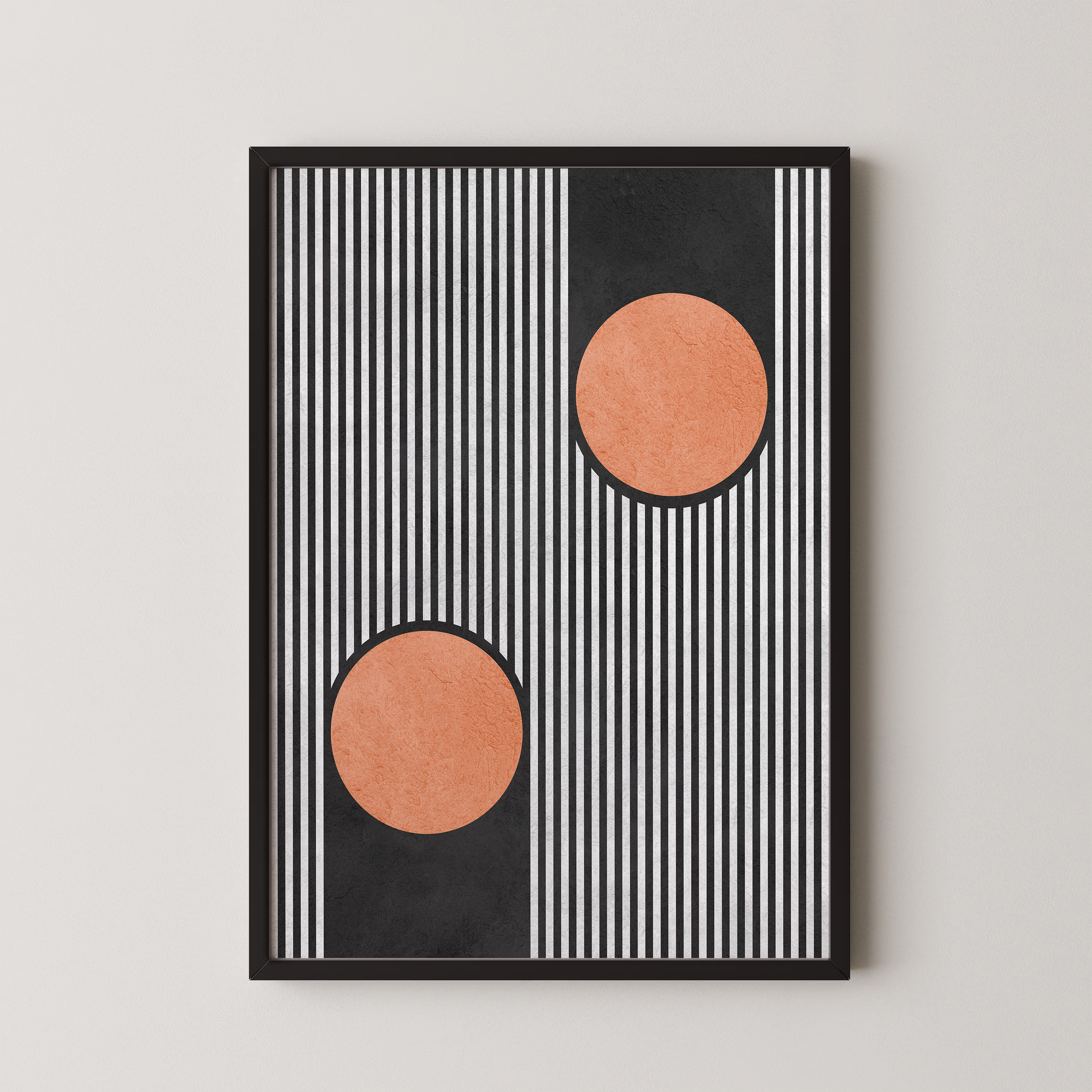 Bold Stripes Orange Circles