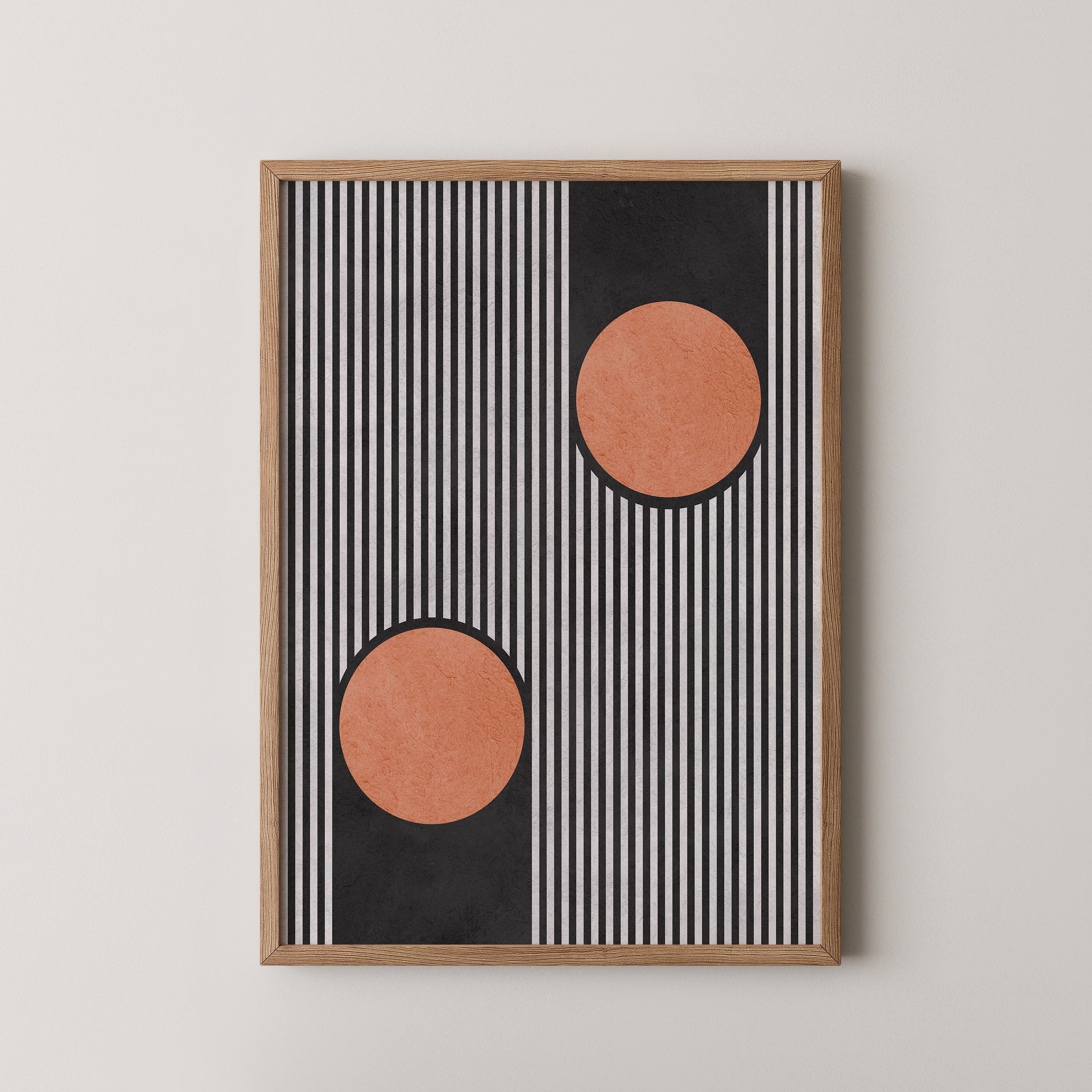 Bold Stripes Orange Circles