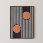Bold Stripes Orange Circles
