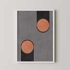 Bold Stripes Orange Circles